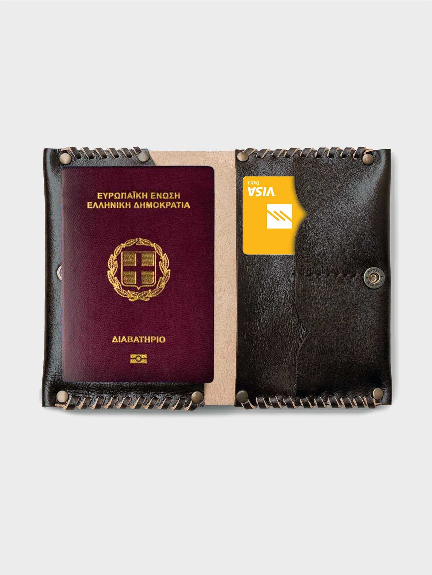 Wallet for Passport, Cards and Banknotes "Travel" - MAKEY EU
