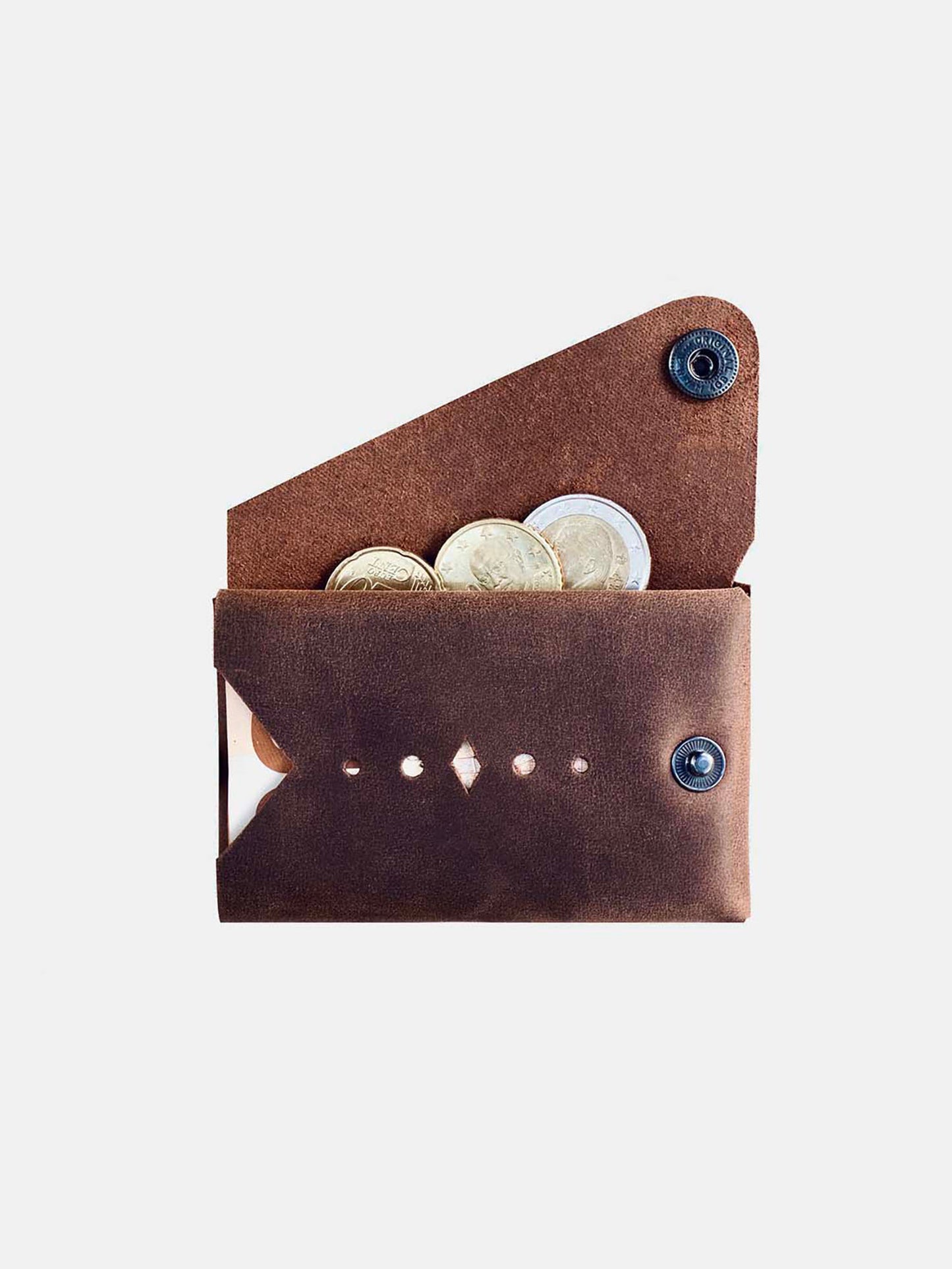 Crazy Horse Leather Type Wallet "Rhombus" - MAKEY EU