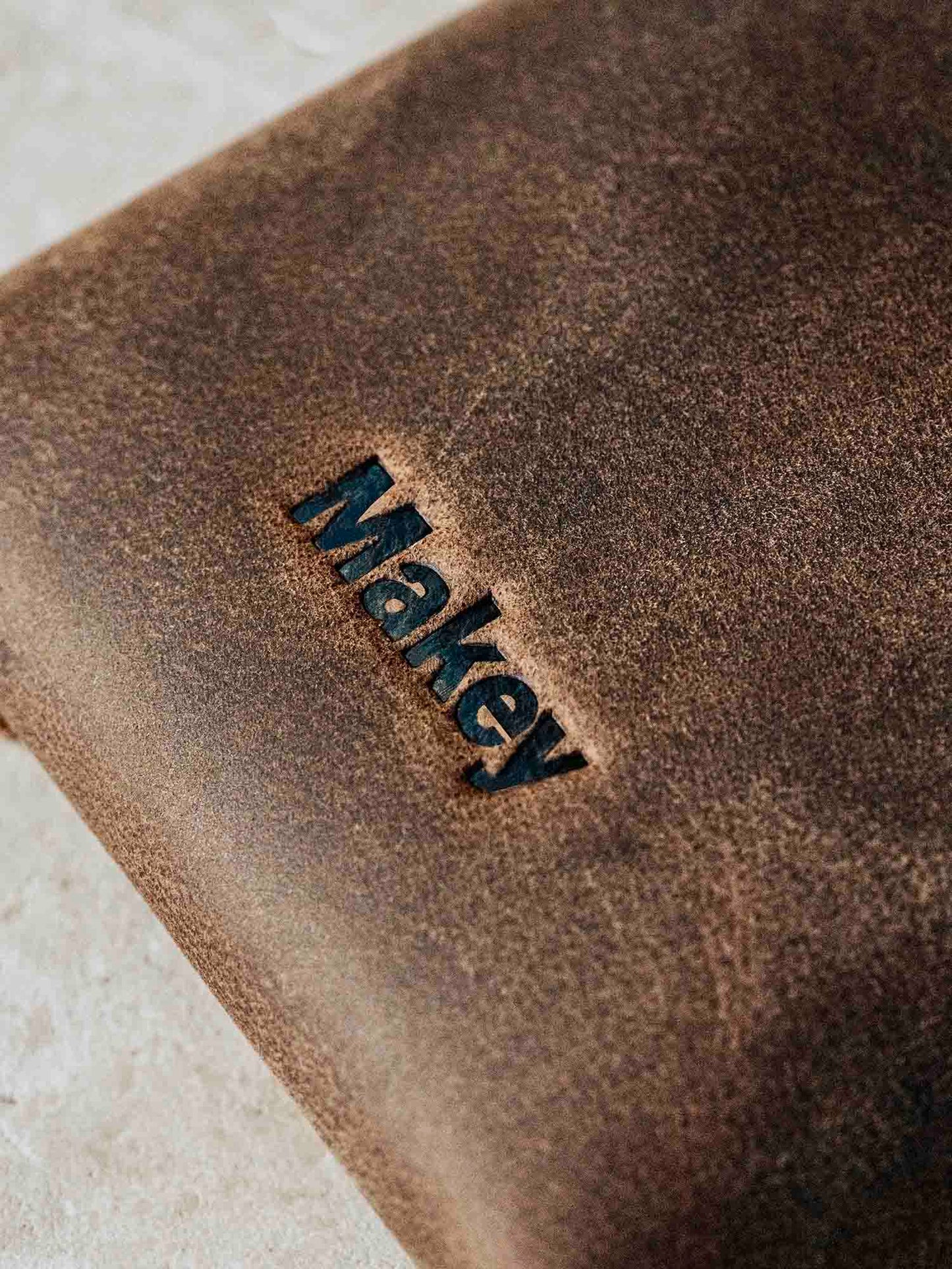 Crazy Horse Leather Type Wallet "Rhombus" - MAKEY EU