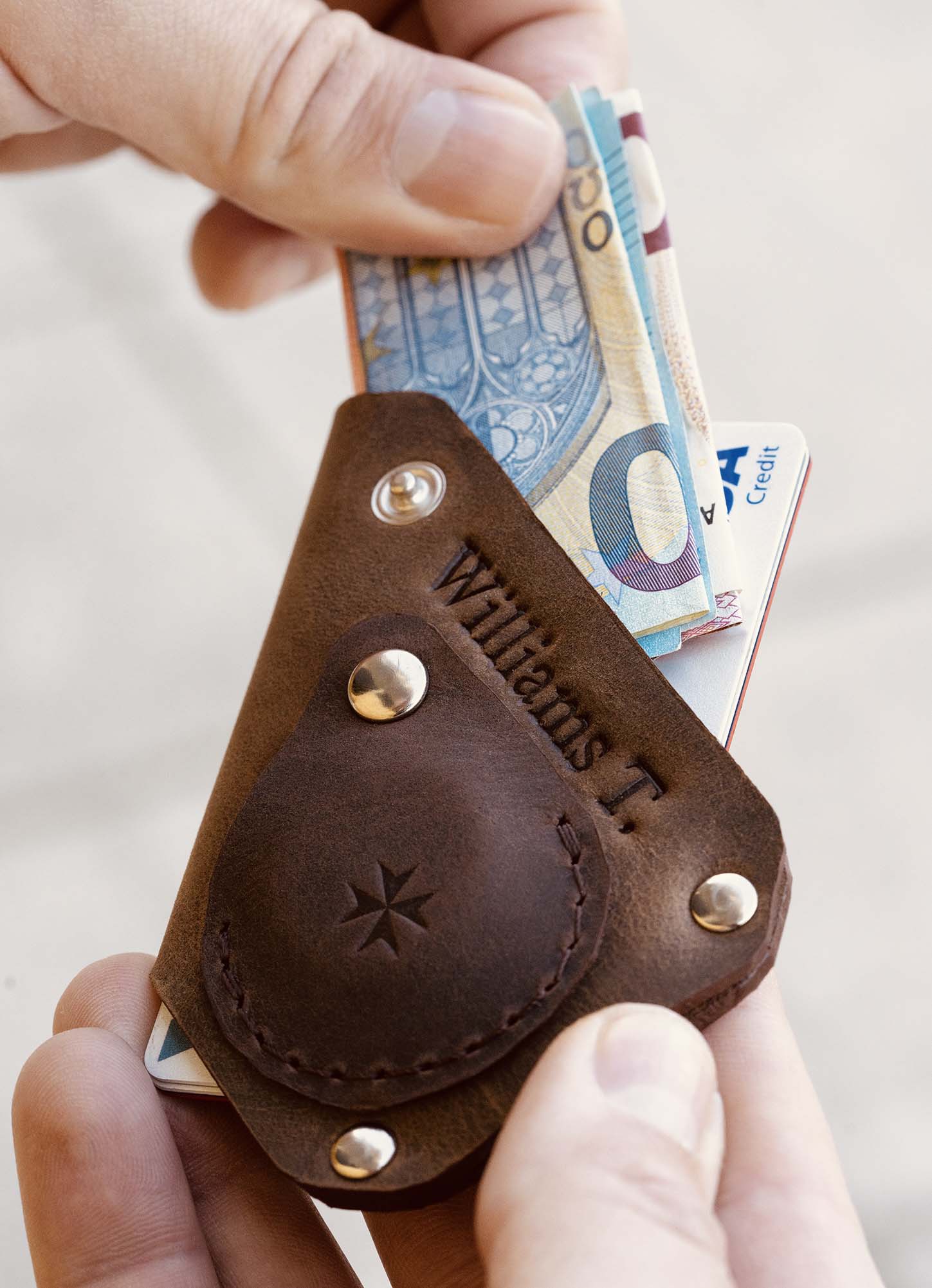 Wallet for Cards, Bills and Coins "Trigon Wallet" - MAKEY EU