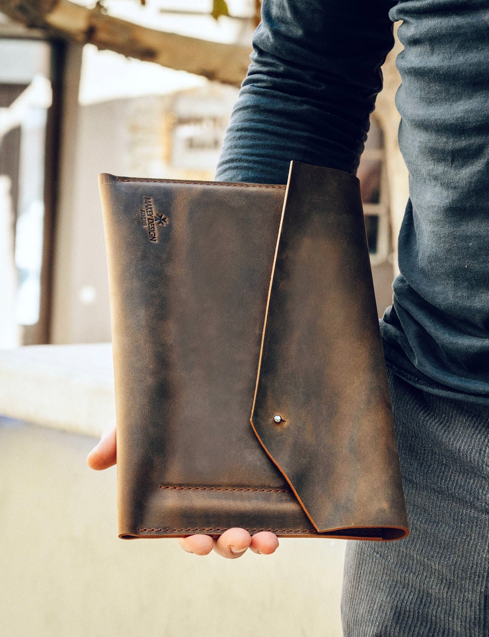 leather tablet bag