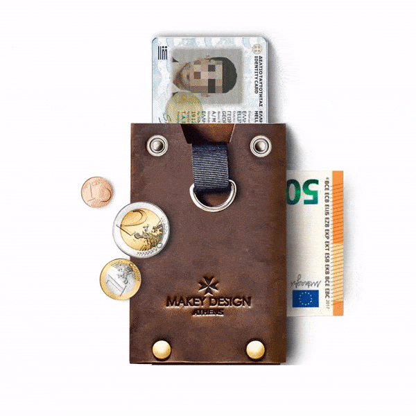 Pung med plads til mønter, kort og sedler "ID Wallet"