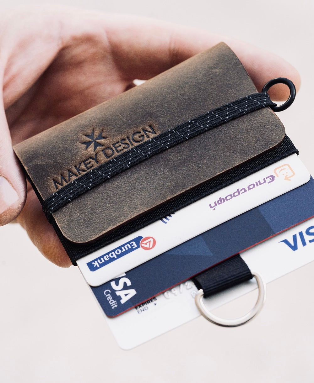 Geldbörse für Münzen, Karten und Banknoten