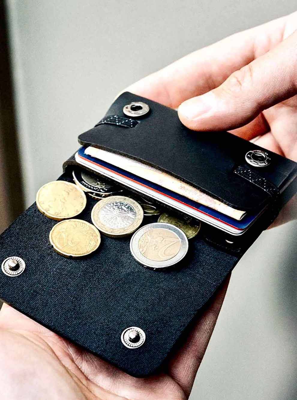 Coin Paper Wallet Wallet for many Coins, Cards and Bills