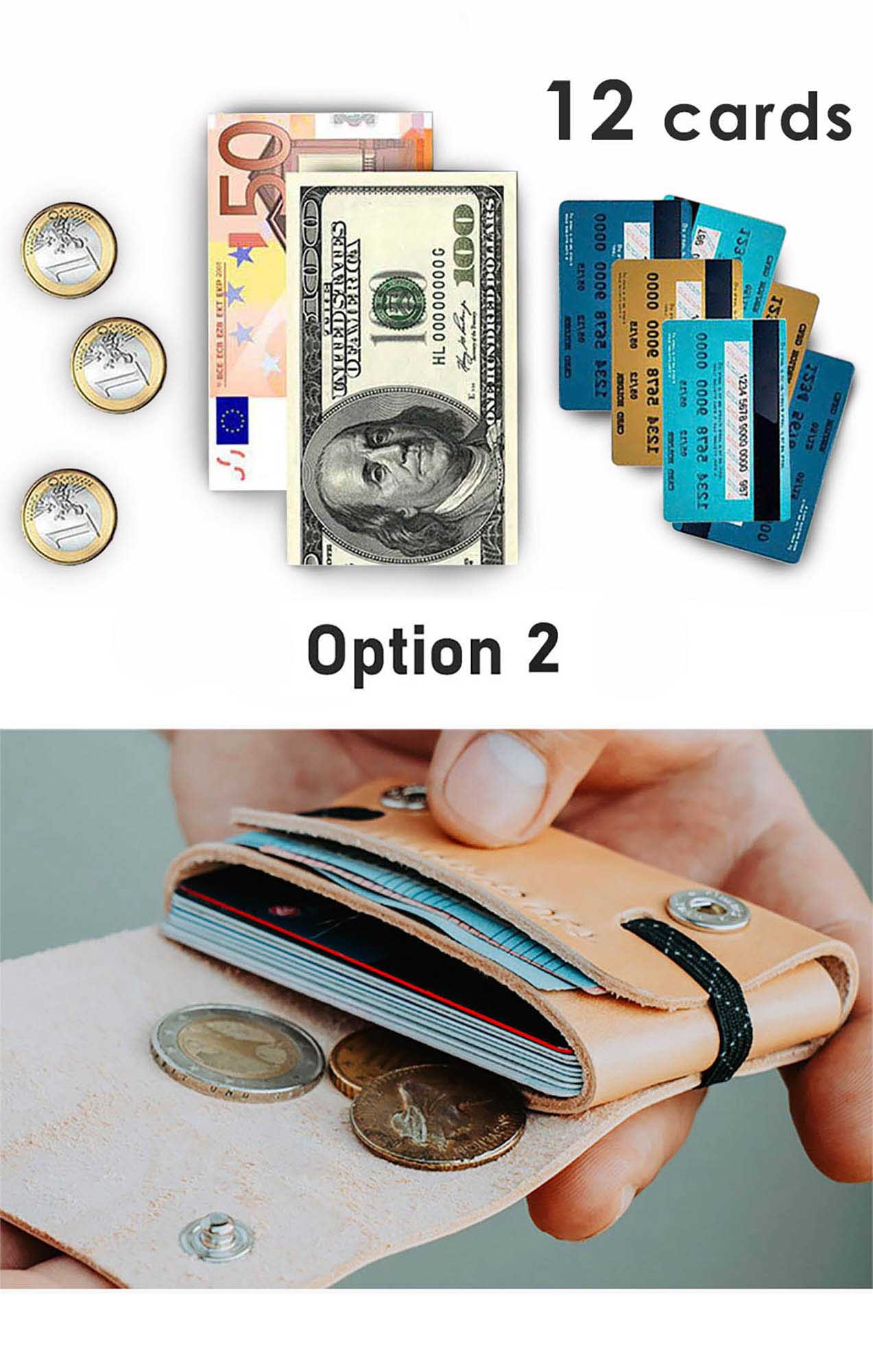 Geldbörse für viele Münzen, Karten und Banknoten "Coin Wallet 2.0"