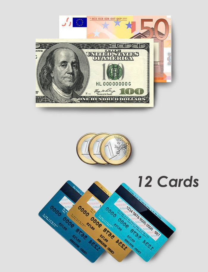 Cartera para monedas, tarjetas y billetes "iD Wallet"