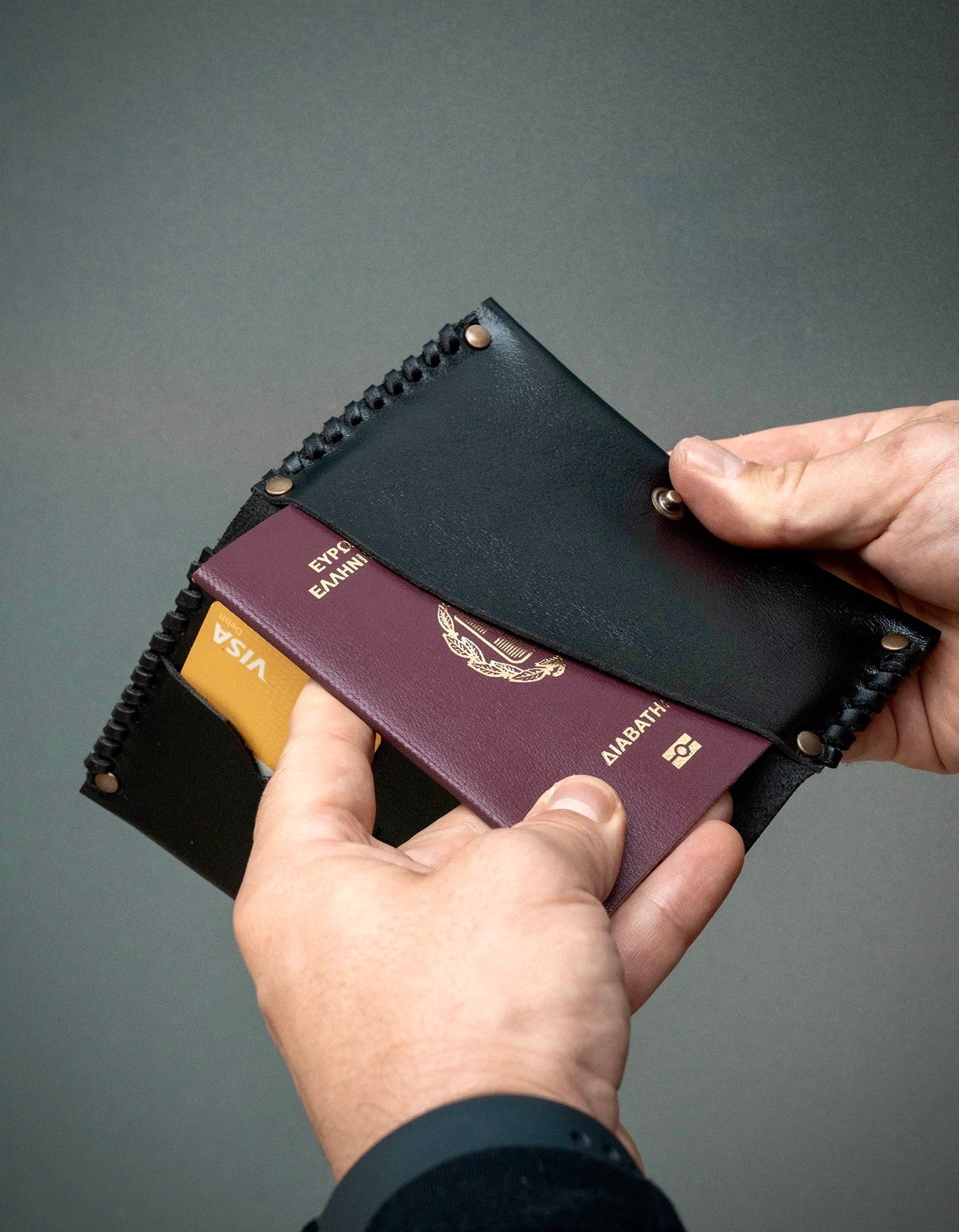 Wallet for Passport, Cards and Banknotes "Travel" - MAKEY EU
